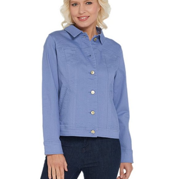 Isaac Mizrahi Jackets & Blazers - Isaac Mizrahi Live! TRUE DENIM Colored Jean Jacket